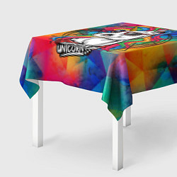 Скатерть для стола Единорог хипстер, цвет: 3D-принт — фото 2
