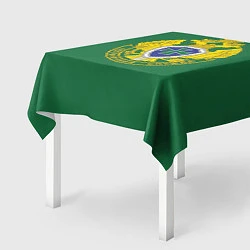 Скатерть для стола Пограничная служба зеленый, цвет: 3D-принт — фото 2