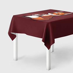 Скатерть для стола Кофе любят не только люди, цвет: 3D-принт — фото 2