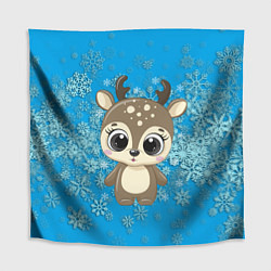 Скатерть для стола НОВОГОДНИЙ ОЛЕНЬ, цвет: 3D-принт