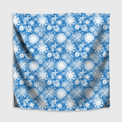 Скатерть для стола Снежинки, цвет: 3D-принт