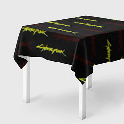 Скатерть для стола Cyberpunk 2077 паттерн, цвет: 3D-принт — фото 2
