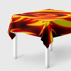 Скатерть для стола ОГНЕННЫЕ ВОЛНЫ FIRE STRIPES, цвет: 3D-принт — фото 2