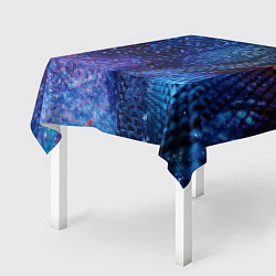 Скатерть для стола Синяя чешуйчатая абстракция blue cosmos, цвет: 3D-принт — фото 2