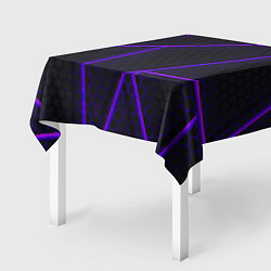 Скатерть для стола СОТЫ НЕОНОВЫЕ - ГЕОМЕТРИЯ, цвет: 3D-принт — фото 2