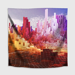 Скатерть для стола Симуляция города, цвет: 3D-принт