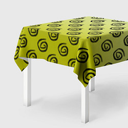 Скатерть для стола Узор спиральки на желтом фоне, цвет: 3D-принт — фото 2