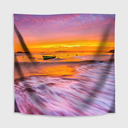Скатерть для стола Закат на пляже, цвет: 3D-принт