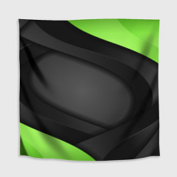 Скатерть для стола Green Black, цвет: 3D-принт
