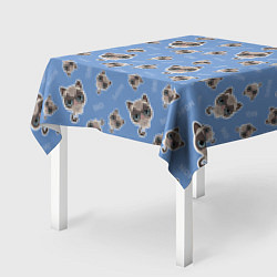 Скатерть для стола Недовольный Кот, цвет: 3D-принт — фото 2