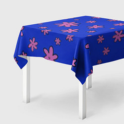 Скатерть для стола Цветочки рисованные, цвет: 3D-принт — фото 2
