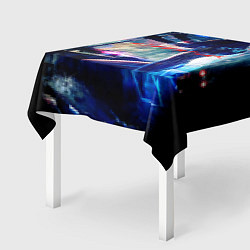 Скатерть для стола Cyberpunk девушка с катаной, цвет: 3D-принт — фото 2
