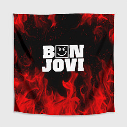 Скатерть для стола BON JOVI HAVE A NICE DAY FIRE ОГОНЬ, цвет: 3D-принт