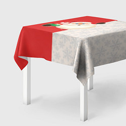 Скатерть для стола Дед Мороз селфи, цвет: 3D-принт — фото 2