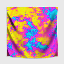 Скатерть для стола Яркая абстракция космических красок, цвет: 3D-принт