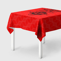Скатерть для стола MU Red Devils coral theme, цвет: 3D-принт — фото 2