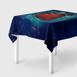 Скатерть для стола Сладкая Космическая Ягодка, цвет: 3D-принт — фото 2