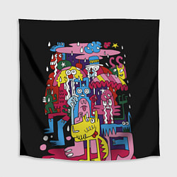 Скатерть для стола Разноцветные монстры, цвет: 3D-принт