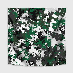 Скатерть для стола Зелено-черный камуфляж, цвет: 3D-принт