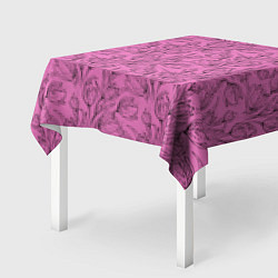 Скатерть для стола Узор тюльпанов, цвет: 3D-принт — фото 2