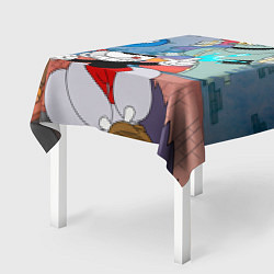 Скатерть для стола Борьба с боссами Cuphead, цвет: 3D-принт — фото 2