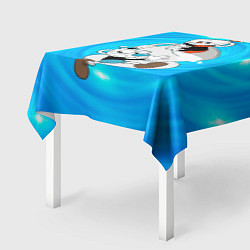 Скатерть для стола Две чашечки Cupheadг, цвет: 3D-принт — фото 2