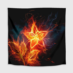 Скатерть для стола Flower Neon Fashion 2035 Flame, цвет: 3D-принт