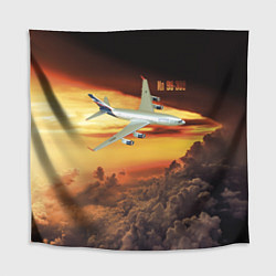 Скатерть для стола Гражданский самолет Ил 96-300, цвет: 3D-принт
