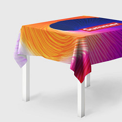 Скатерть для стола Цветная волна Summer, цвет: 3D-принт — фото 2
