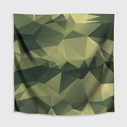 Скатерть для стола 3д полигоны - камуфляж, цвет: 3D-принт