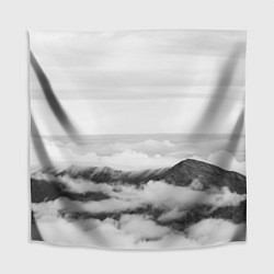 Скатерть для стола Горы и туман, цвет: 3D-принт