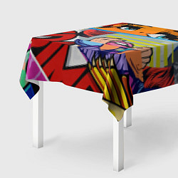 Скатерть для стола Авангардная композиция Pop art Eyes, цвет: 3D-принт — фото 2