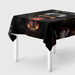 Скатерть для стола Злой волк с открытой пастью, цвет: 3D-принт — фото 2