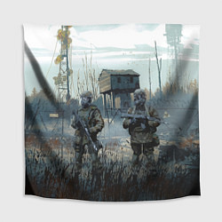 Скатерть для стола STALKER Военные Сталкеры, цвет: 3D-принт