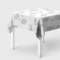 Скатерть для стола Кролики разные, цвет: 3D-принт — фото 2