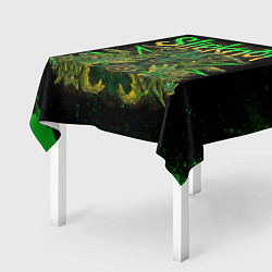 Скатерть для стола Slipknot green satan, цвет: 3D-принт — фото 2