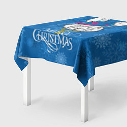 Скатерть для стола Merry Christmas, rabbit in cap, цвет: 3D-принт — фото 2