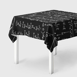 Скатерть для стола Геометрические формулы, цвет: 3D-принт — фото 2