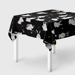 Скатерть для стола Звездочки и крольчата, цвет: 3D-принт — фото 2