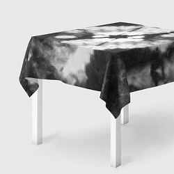Скатерть для стола Черно-белый тай-дай, цвет: 3D-принт — фото 2