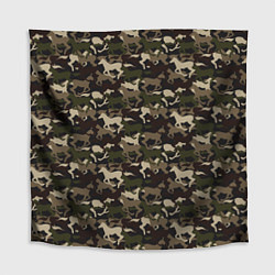 Скатерть для стола Лошади - камуфляж, цвет: 3D-принт