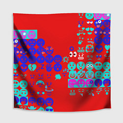 Скатерть для стола Смайлы для настроения, цвет: 3D-принт