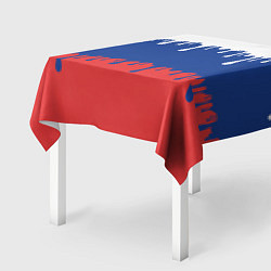 Скатерть для стола Флаг России - потёки, цвет: 3D-принт — фото 2