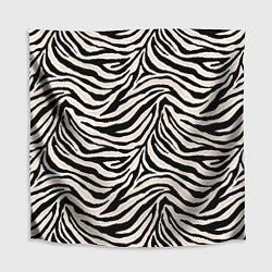 Скатерть для стола Полосатая шкура зебры, белого тигра, цвет: 3D-принт