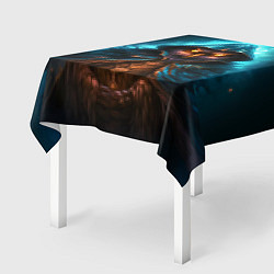 Скатерть для стола Сова в колдовской мантии, цвет: 3D-принт — фото 2