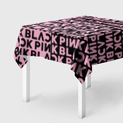 Скатерть для стола Blackpink - pink text, цвет: 3D-принт — фото 2