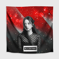 Скатерть для стола Jisoo black red background, цвет: 3D-принт