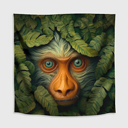 Скатерть для стола Обезьяна в джунглях, цвет: 3D-принт