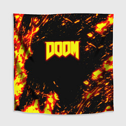 Скатерть для стола Doom огненный марс, цвет: 3D-принт