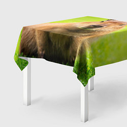 Скатерть для стола Capybara on green grass, цвет: 3D-принт — фото 2